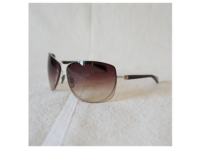 Gafas de sol extragrandes Alexander McQueen marrón degradado Multicolor - vista 2