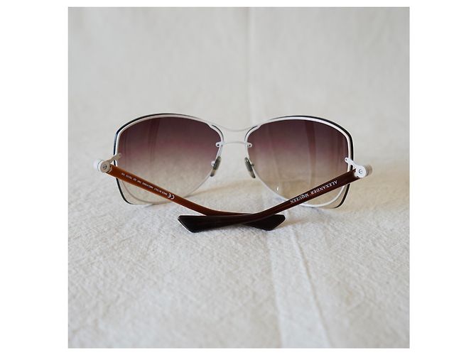 Gafas de sol extragrandes Alexander McQueen marrón degradado Multicolor - vista 6