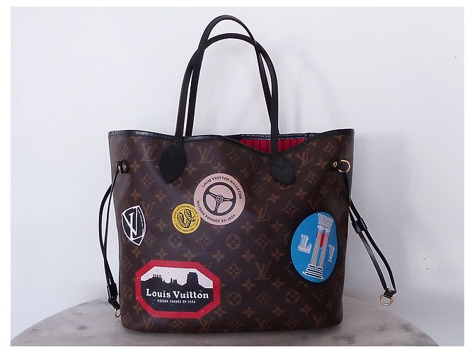 Borsa in edizione limitata LOUIS VUITTON Neverfull World Tour Multicolore - vista 2