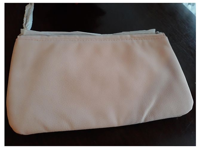 Jean Paul Gaultier Clutch Bag Pink Iridescent Leatherette - view 3