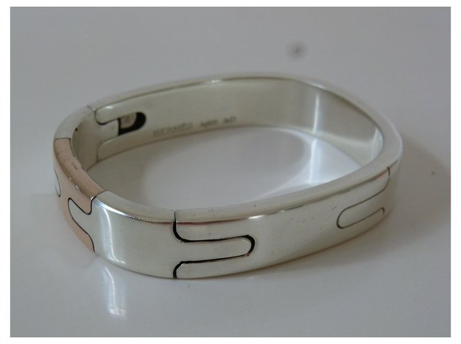 Hermès Mixed Armreif Silber - Ansicht 3