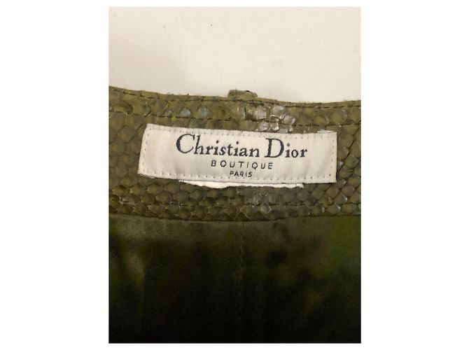 Christian Dior Dior Parade Hose A / H. 2001 Olivgrün - Ansicht 2