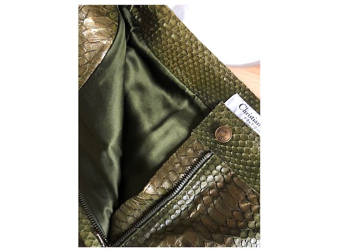 Christian Dior Dior Parade Hose A / H. 2001 Olivgrün - Ansicht 4