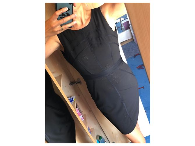 Versace Kleid schwarz mit Muster aus Polyester - Ansicht 6