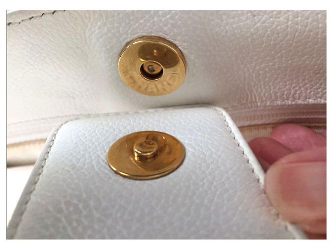 Borsa tote executive bianca Chanel GHW Bianco - vista 6