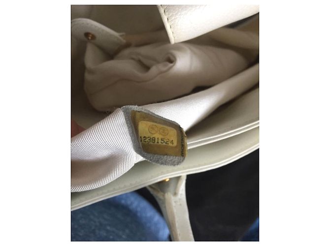 Borsa tote executive bianca Chanel GHW Bianco - vista 7