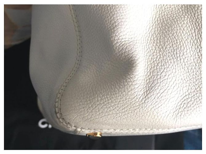 Borsa tote executive bianca Chanel GHW Bianco - vista 9