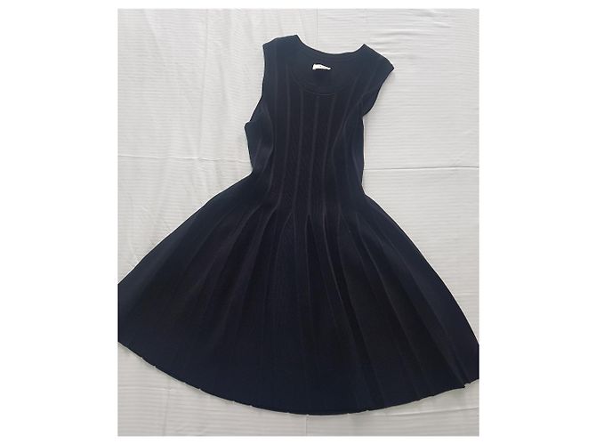 Rodier Stretchkleid im Alaïa-Stil Schwarz - Ansicht 2