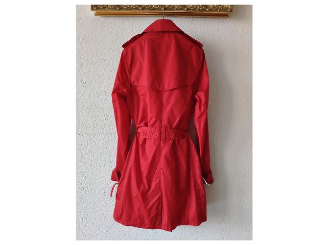 BURBERRY RAINCOAT IM ROTEN POLYESTER - Ansicht 2