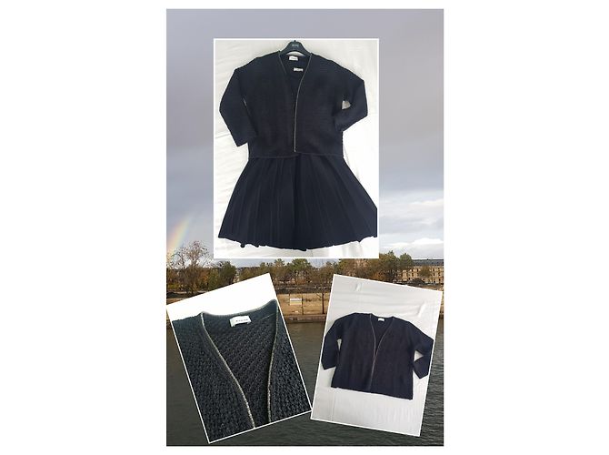 Rodier Strickjacke aus schwarzer Baumwolle - Ansicht 11