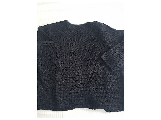 Rodier Strickjacke aus schwarzer Baumwolle - Ansicht 5