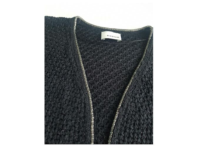 Rodier Strickjacke aus schwarzer Baumwolle - Ansicht 7
