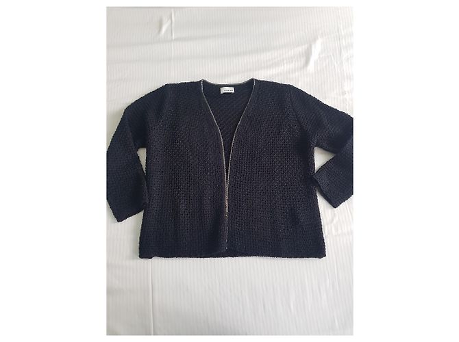 Rodier Strickjacke aus schwarzer Baumwolle - Ansicht 8