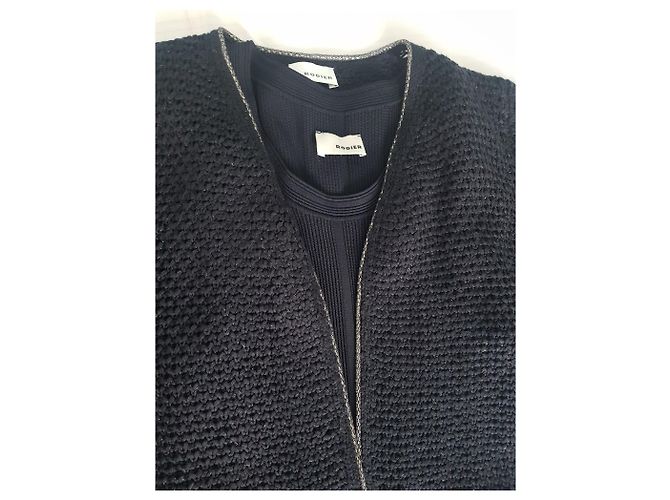 Rodier Strickjacke aus schwarzer Baumwolle - Ansicht 9