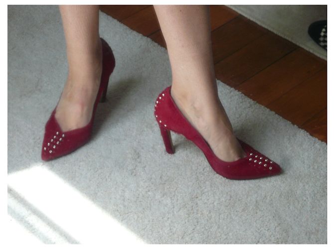 IRO Tacones de potro rojo muy buen estado T40 Roja - vista 11