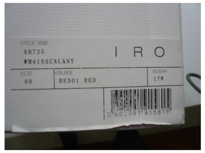 IRO Tacones de potro rojo muy buen estado T40 Roja - vista 2