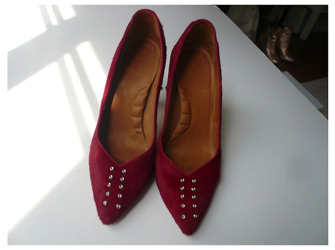 IRO Tacones de potro rojo muy buen estado T40 Roja - vista 5