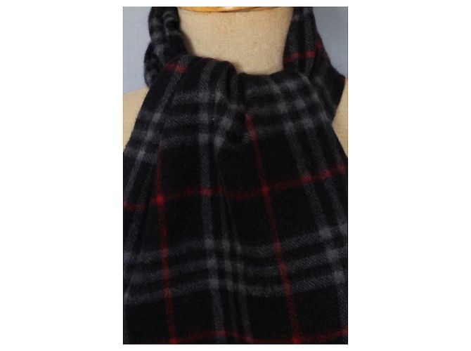 Sciarpa unisex Burberry, Lungo, leggero Rosso Blu Blu navy - vista 3