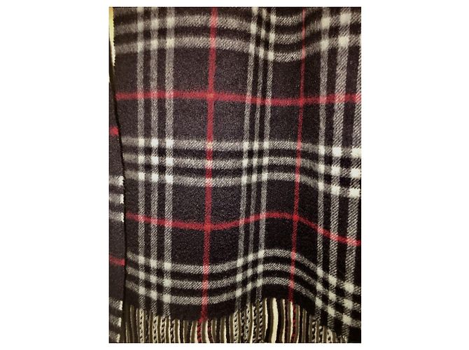 Sciarpa unisex Burberry, Lungo, leggero Rosso Blu Blu navy - vista 6