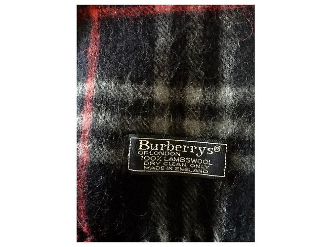 Sciarpa unisex Burberry, Lungo, leggero Rosso Blu Blu navy - vista 8