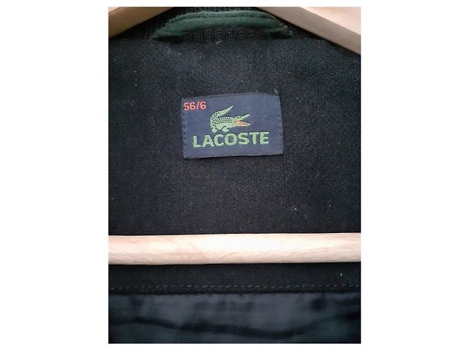 Lacoste Navy Blue Wool Coat Men - view 4