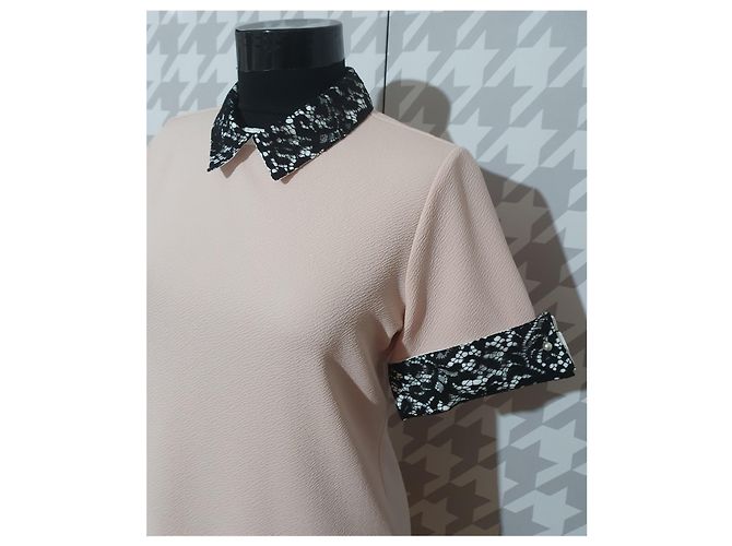 Camicetta Karl Lagerfeld Rosa Nero - vista 3