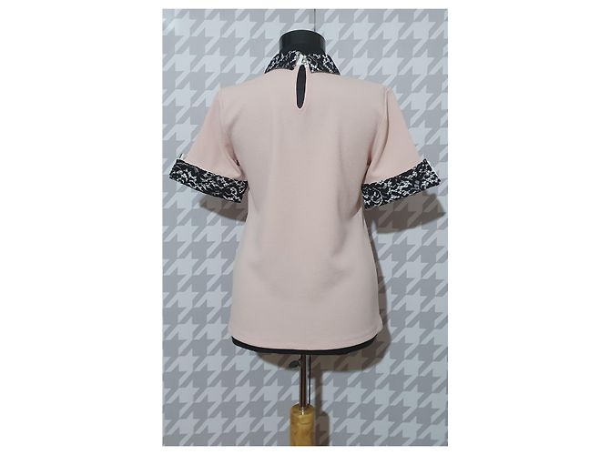 Camicetta Karl Lagerfeld Rosa Nero - vista 4