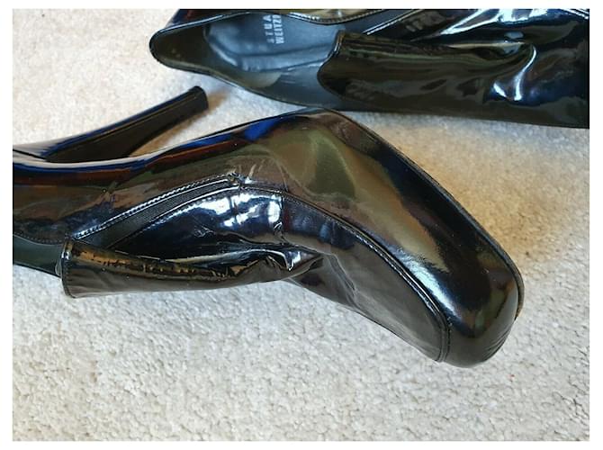 Stuart Weitzman Lackleder Pumps Schwarz - Ansicht 7