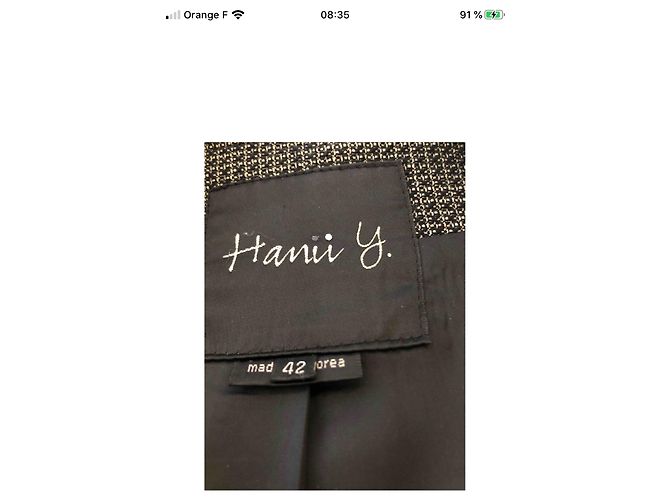 Autre Marque Abrigo de algodón HANU Y Heather Gris - vista 15