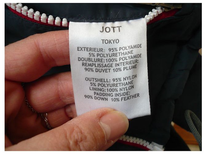 JOTT Doudoune Tokyo réversible bleu marine et rouge - vue 7