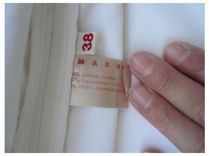 MARNI Cappotto estivo bianco chic e minimal T38 italien - vista 10
