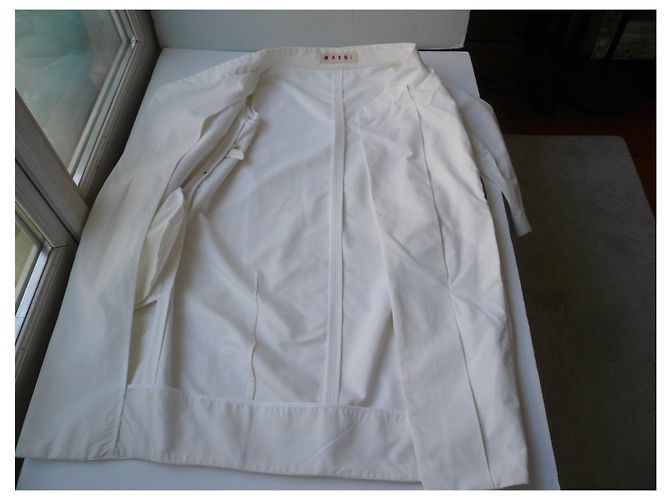 MARNI Cappotto estivo bianco chic e minimal T38 italien - vista 11