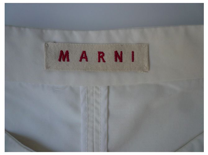MARNI Cappotto estivo bianco chic e minimal T38 italien - vista 9
