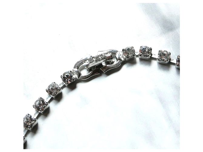 Tom Binns Collana con filo spinato e cristallo Argento - vista 4