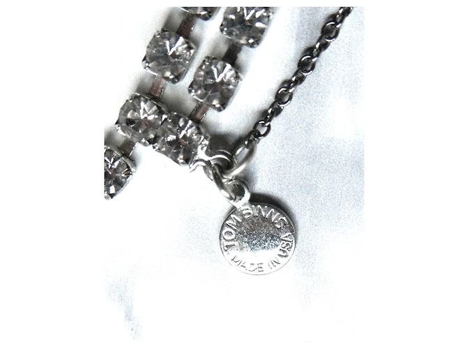 Tom Binns Collana con filo spinato e cristallo Argento - vista 5