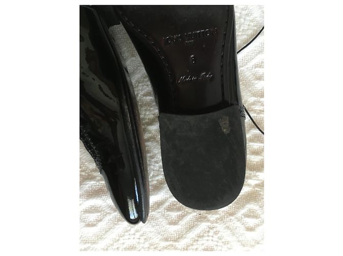 Louis Vuitton Scarpe derby in vernice nera LV Nero - vista 7