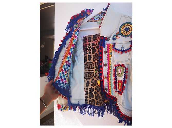 Autre Marque Chaqueta Ancient Tailoring de algodón azul marino - vista 7