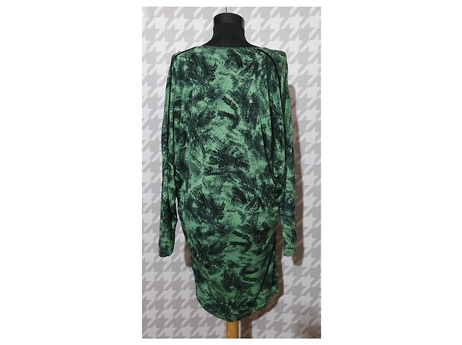 Baum und Pferdgarten Kleid in Grün Viscose S - Ansicht 3