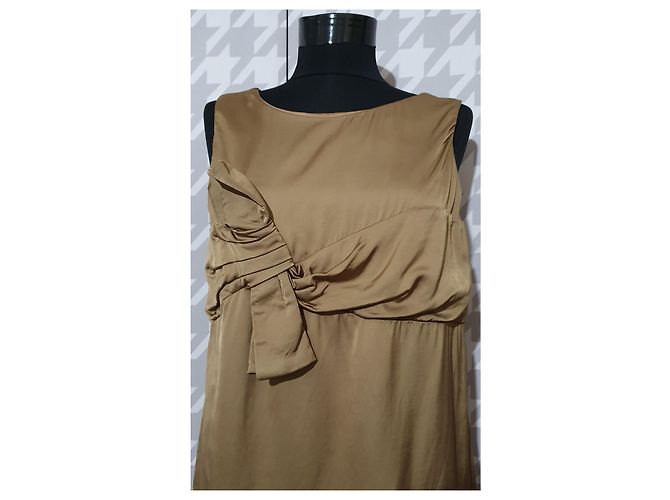Parosh Kleid Beige aus Wolle und Viskose Größe S - Ansicht 2