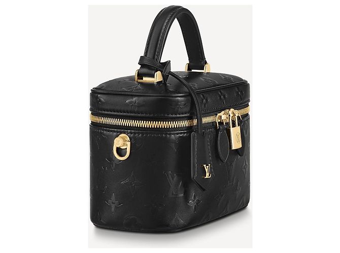 Borsa a mano Louis Vuitton Vanity PM in pelle nera Nero - vista 2