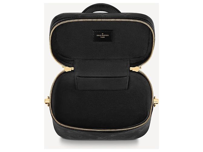 Borsa a mano Louis Vuitton Vanity PM in pelle nera Nero - vista 3