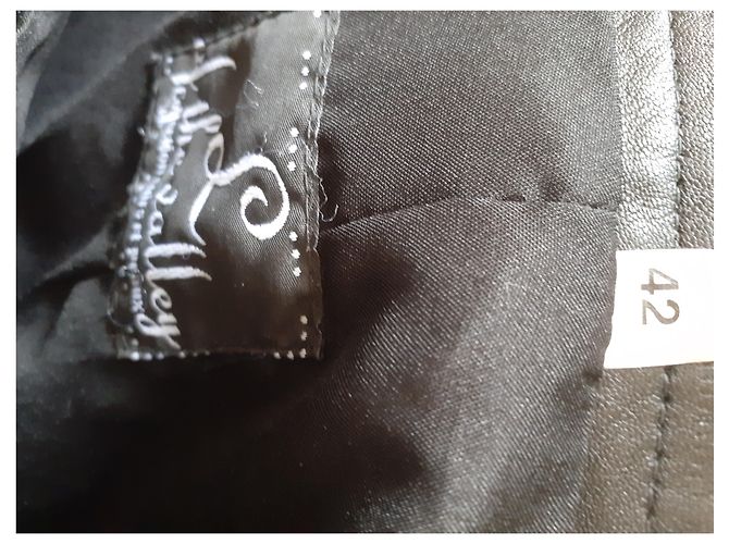 Autre Marque Lederrock aus Lammfell schwarz - Ansicht 3
