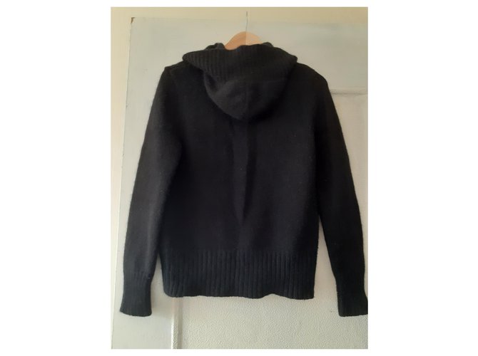 Eric Bompard Kapuzenjacke aus Kaschmir Schwarz - Ansicht 2