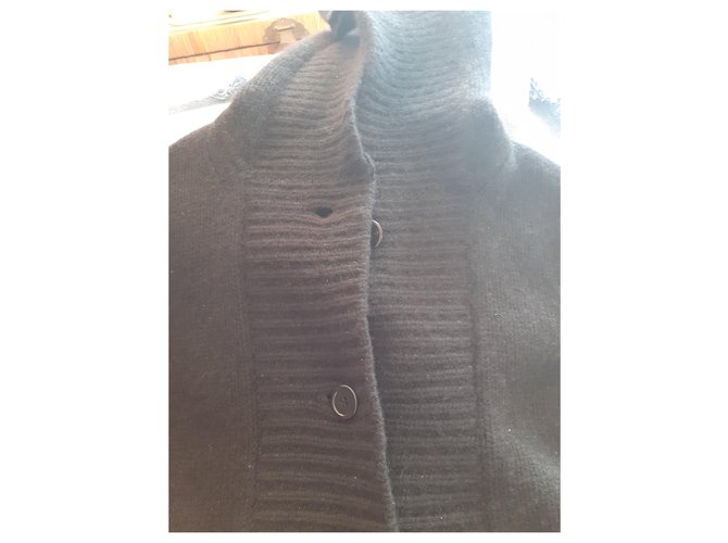 Eric Bompard Kapuzenjacke aus Kaschmir Schwarz - Ansicht 4