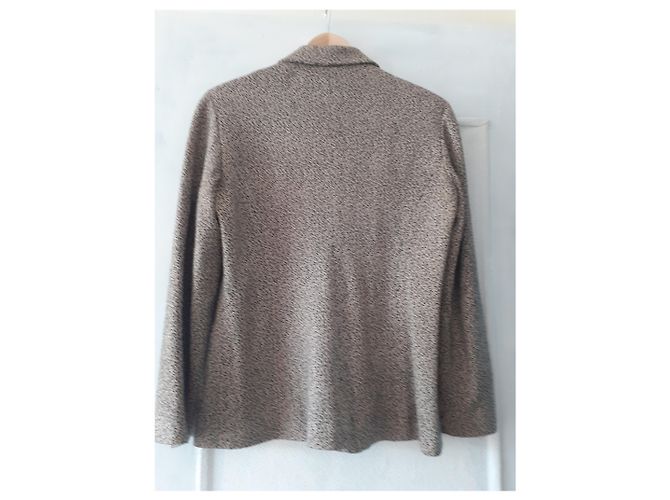 Autre Marque Giacca in acrilico e poliestere nero e beige - vista 2