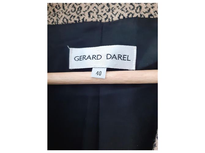 Autre Marque Giacca in acrilico e poliestere nero e beige - vista 3