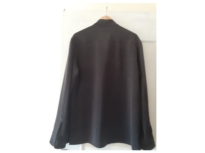 Giorgio Armani Hemd Grau Polyester Rayon - Ansicht 3