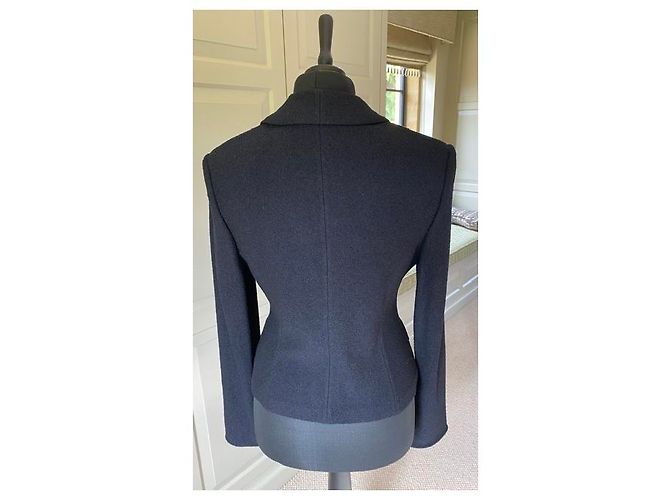 Autre Marque St John Jacke schwarz mit detaillierten Knöpfen - Ansicht 5