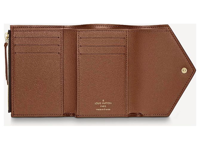 Cartera Louis Vuitton Victorine Monogram Canvas Marrón Castaño - vista 3