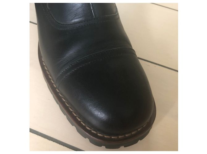 Gianni Versace Leder Boots Schwarz - Ansicht 11